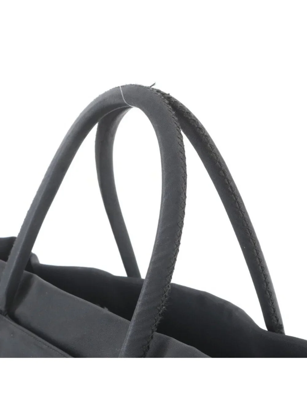Prada White Tag Tessuto Nylon Triangle Logo Tote Bag Shoulder Business